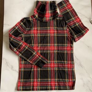 NWT Girls' printed turtleneck